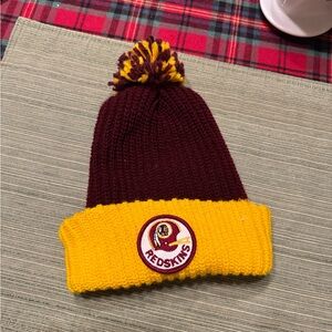 🏈 Vintage KIDS Washington Redskins Knit Beanie w/ Pom-Pom 🏈